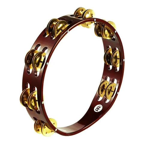 Pandero De Mano Doble Hilera De Crótalos Meinl Ta2b-ab Color Café