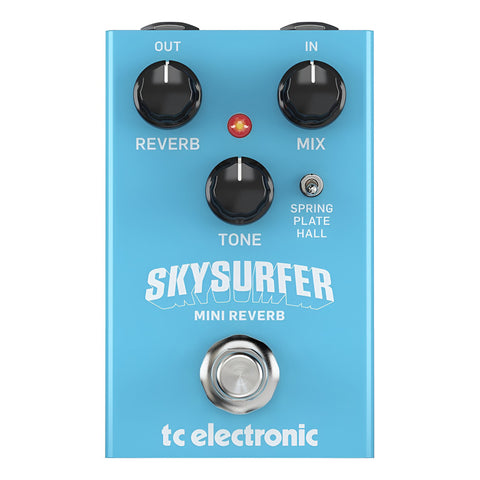 Pedal De Reverb Digital Tc Electronic Skysurfer Mini Rever Azul