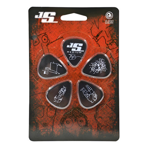 Paquete 10 Púas Joe Satriani 0.71mm Planet Wave 1cbk4-10js Negro