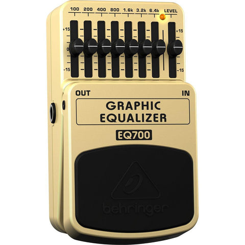 Pedal Guitarra Ecualizador Gráfico 7 Bandas Behringer Eq700