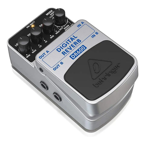 Pedal P/ Guitarra Reverb Digital Estéreo, Behringer Dr-600 Gris