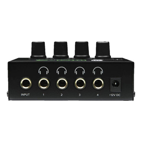 Amplificador De Audifonos 4 Vias 1/4 PuLG Trs Mackie Hm-4 Negro