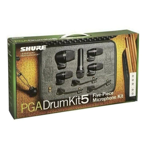 Set De Microfonos Para Bateria Shure Pgadrumkit5 Negro