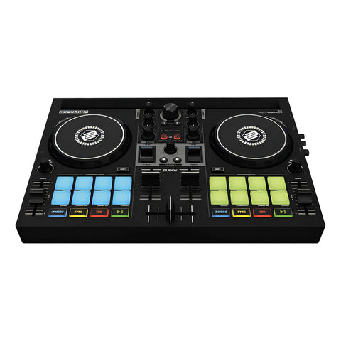 Controlador Compacto De 2 Decks Para Dj Reloop Buddy Negro