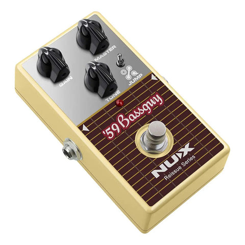 Pedal Emula 29 Bassman Nux Nro-7 59 Bass Guy Overdrive Plateado