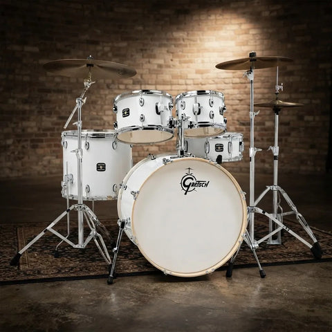 Gretsch Ge4605sp Energy  Shell Pack 5 Piezas 20  Blanca Blanco