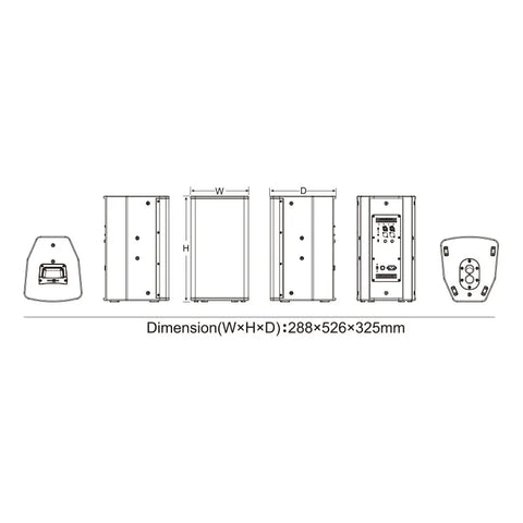 Bafle Altavoces Activos Gama Completa Audiocenter Gt510a Negro