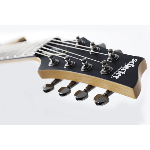 Guitarra Electrica Schecter Demon-7 Aged Black Satin Diestro Negro