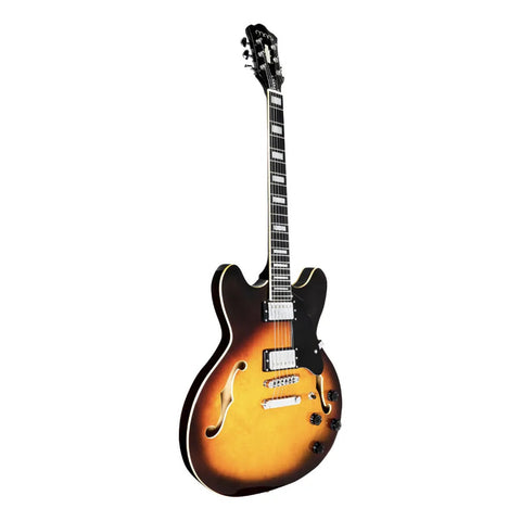 Guitarra Electrica Mars Hollowbody 335 Violin Sunburst Diestro Violin Sunburts