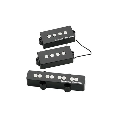 Set De Pastillas Para Bajo Seymour Duncan Quarter Pound P-j Negro