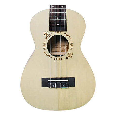 Ukelele Tamaño Concierto De Abeto, Flight Duc325 Sp/zeb Color Marrón