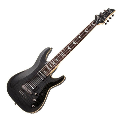 Guitarra Eléctrica Schecter Omen Extreme-7 See-thru Black Diestro See-thru Black Palo De Rosa
