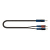 Cable De Minijack Stereo A 2 Rca Male Quiklok Rksa/150-1