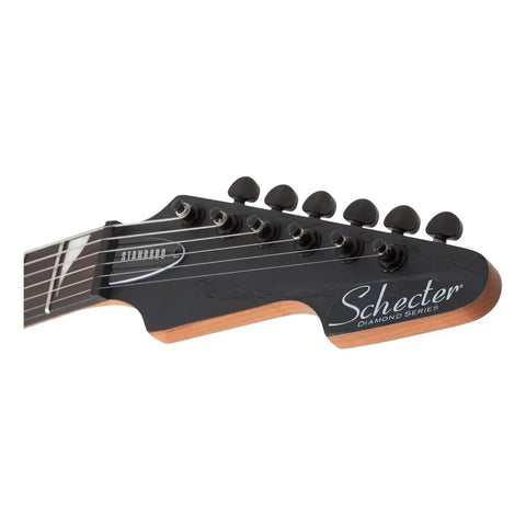 Guitarra Eléctrica Schecter Avenger Standard Charcoal Satin Diestro Azul Petróleo Palo De Rosa