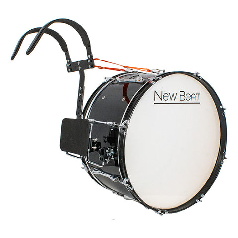 Tambora De Marcha 24x12 PuLG New Beat Nb-mabd24 Negra Color Negro