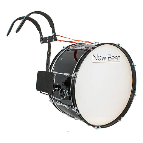 Bombo Marcha 24 X 12 PuLG New Beat Nb-mabd24 Baquetón Negro
