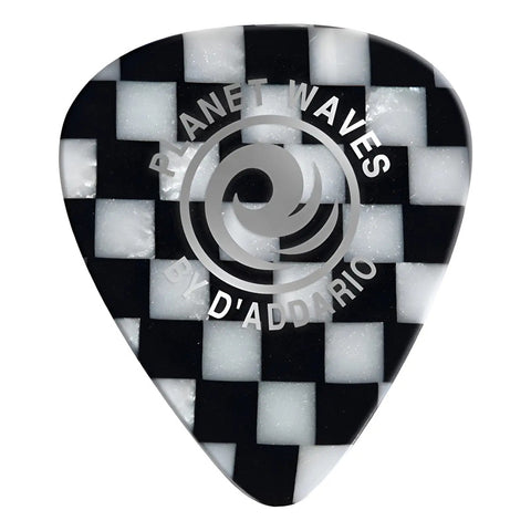 Paquete Con 10 Púas Para Guitarra Planet Wave 1ccb2-10 Ajedrez/negro/blanco Púas Para Instrumentos De Cuerdas