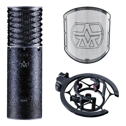 Micrófono Aston Spirit Condensador Cardioide, Forma De 8, Omnidireccional Color Negro