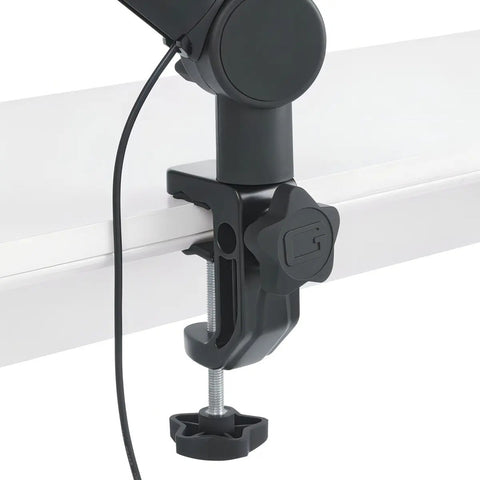 Soporte De Micrófono Para Mesa Frameworks Con Brazo Articulado Y Luz Led Para Transmisión Y Podcast Negro