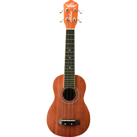 Ukulele Soprano Caoba 4 Cuerdas Aloha Oscar Schmidt Ou12 Marrón