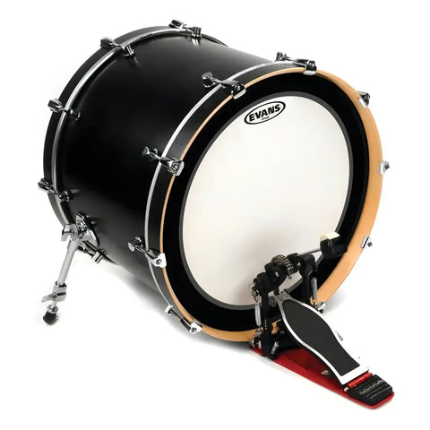 Evans Bd22emadcw Parche 22 Pulgadas Para Bombo De Batería Blanco/negro