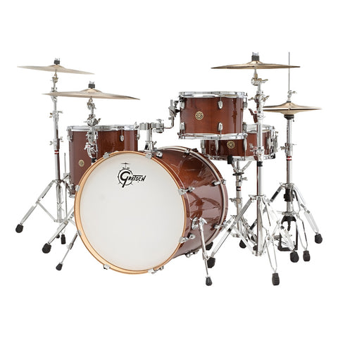 Batería Gretsch Catalina Maple 22 Cm1e824s Walnut Glaze Naranja Oscuro