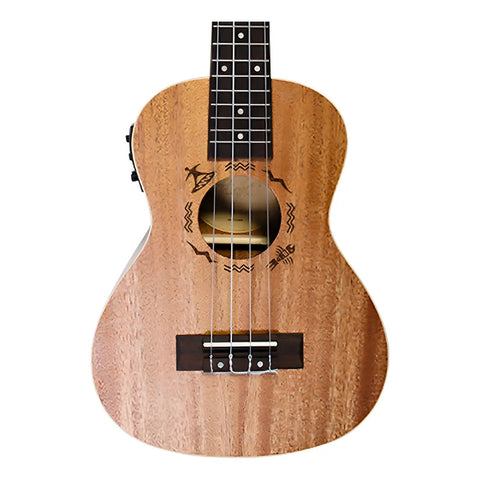 Ukulele Concierto Electroacústico Flight Duc323ceq Mahogany Color Marrón