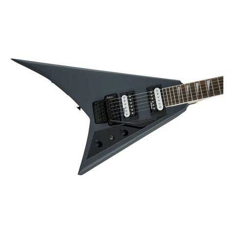 Guitarra Eléctrica Jackson Js Series Rhoads Js32 De Álamo Satin Gray Satinado Con Diapasón De Amaranto Diestro