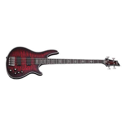 Bajo Eléctrico Schecter Hellraiser Extreme-4 Crimson Red Bur Diestro Rojo Mate 4