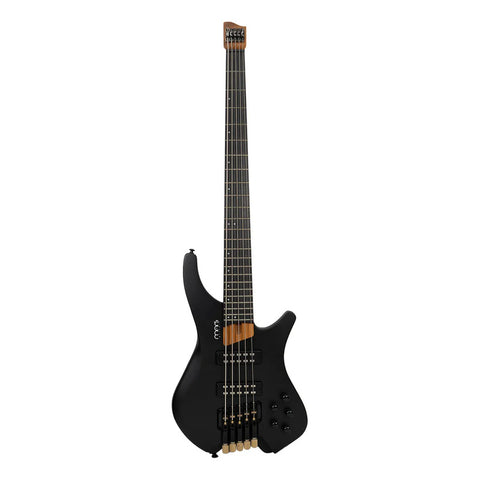 Bajo Eléctrico Mars Multiescala Headless 5 Cuerdas Satin Bk Diestro Negro