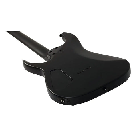 Guitarra Eléctrica Schecter Damien Damien-6 Negro Satinado Color Satin Black Material Del Diapasón Rosewood Orientación De La Mano Diestro Palo De Rosa