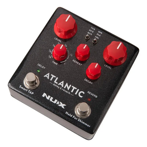 Pedal De Delay P/guitarra Nux Ndr-5 Atlantic Delay & Reverb Negro
