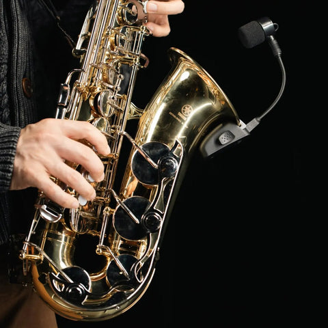 Nux B-6pro Micrófono Inalámbrico Para Saxofones Y Trompetas Color Negro