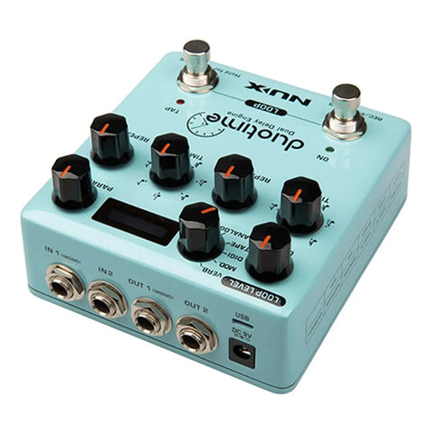 Pedal De Delay Duotime Nux Ndd-6 Duo Time Turquesa