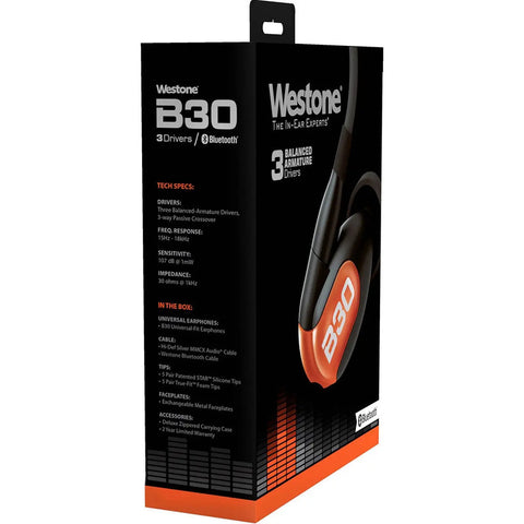 Audifonos In-ear 3 Drivers True-fit Westone B30 Negro