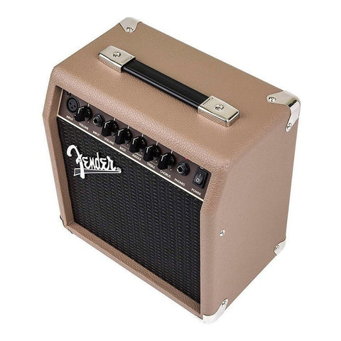Amplificador Fender Guitarra, Acoustasonic 15 Portátil Color Marrón/trigo