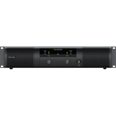 Amplificador De Poder De 2 Canales, Behringer Nx1000 Negro