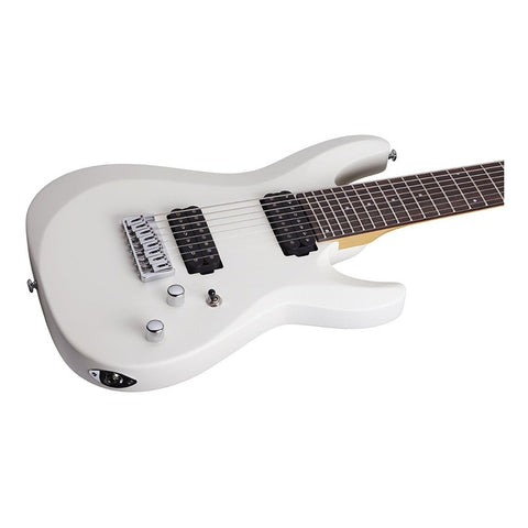 Guitarra Electrica De 8 Cuerdas, Schecter C-8 Deluxe Diestro White Palo De Rosa