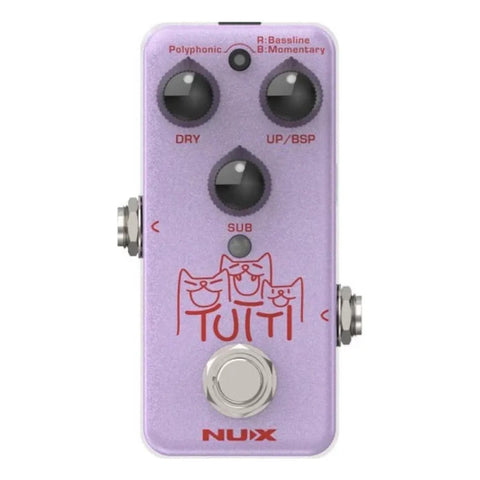 Nux Npo-2 Tutti  Pedal Octavador Polifónico Mini Morado