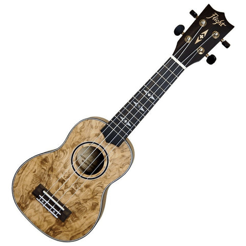 Ukelele Soprano Acustico Fresno, Flight Dus410 Qa/qa Amarillo