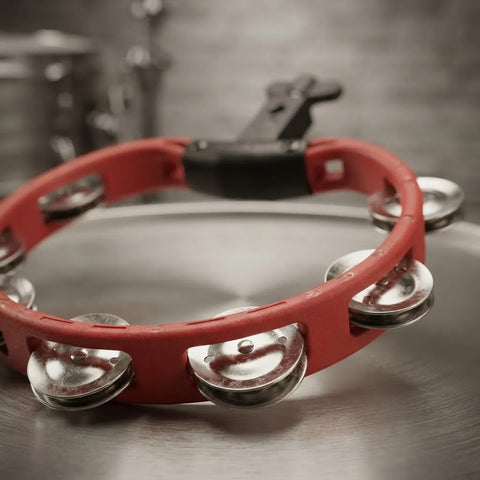 Meinl Htr  Pandero Abs Headliner Rojo Sonajas Acero Inox. Negro