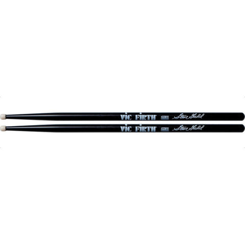 Vic Firth Baquetas Steve Gadd Punta Nylon Batería Percusión Color Negro Tamaño 15