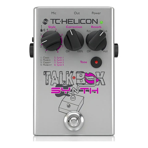 Pedal Tc Helicon Talkbox Synth Para Voces O Guitarra Color Gris