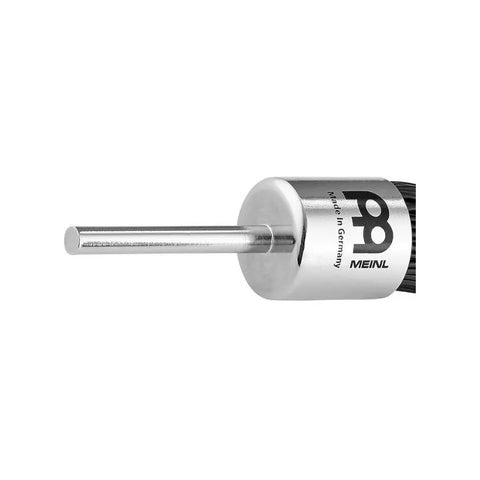 Baquetón Tipo Escobilla P/cajó Cerdas Onduladas Meinl Cpb3 Cromo Y Negro