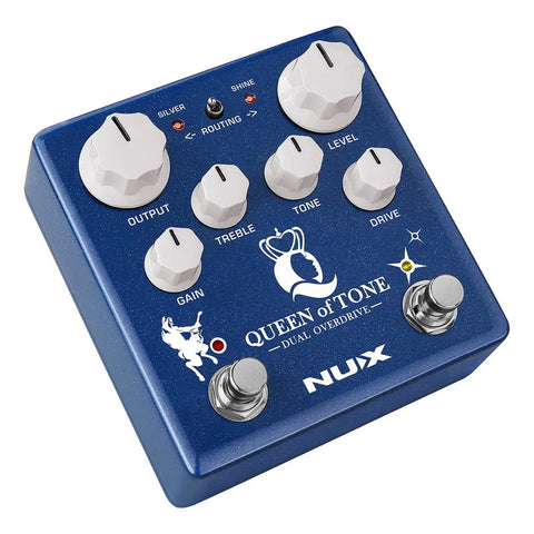 Pedal Overdrive Nux Ndo-6 Digital Para Guitarra Eléctrica Queen Of Tone Azul