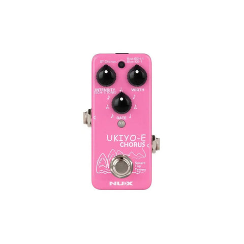 Pedal Chorus Para Guitarra Nux Nch-4 Ukiyo-e Rosa 9v Dc
