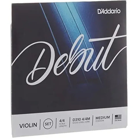 Cuerdas Violín Tensión Media Acero Debut D'addario D310 4/4m