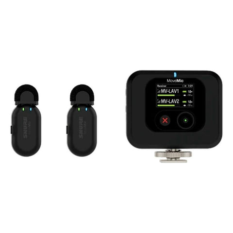 Shure, Kit De Micrófonos Inalámbricos Bluetooth Con Receptor Color Negro