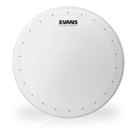 Evans B14hdd Parche 14 Tarola Hd Dry Aspero Rugoso Blanco Transparente