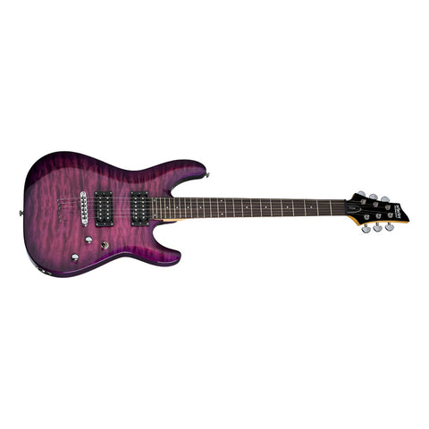 Guitarra Eléctrica Magenta Electrico Schecter C6 Plus Ema Diestro Electric Magenta Palo De Rosa